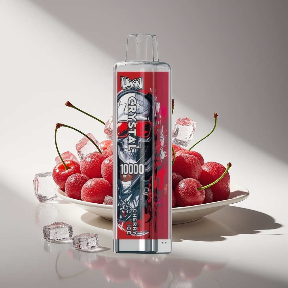 Uwin Crystal 10000 Вишнёвый Лёд RGB 08Ω 18мл Type-C