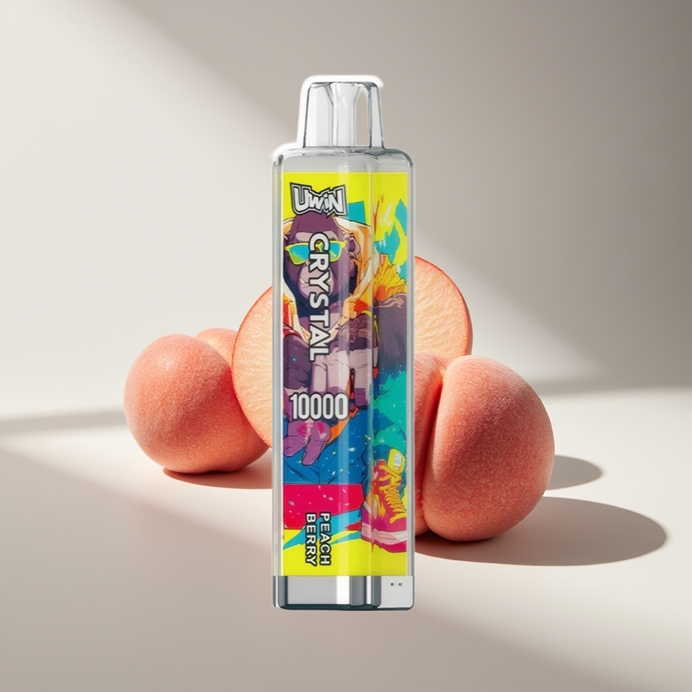 Uwin Crystal 10000 Персиковая Ягода RGB 650mAh Тип-C