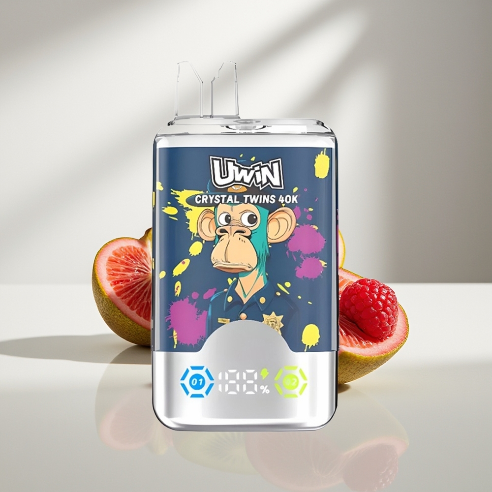 Uwin Crystal Twins 40000 Киви Маракуйя Гуава Черника Малина с Двойным Вкусом и 32мл