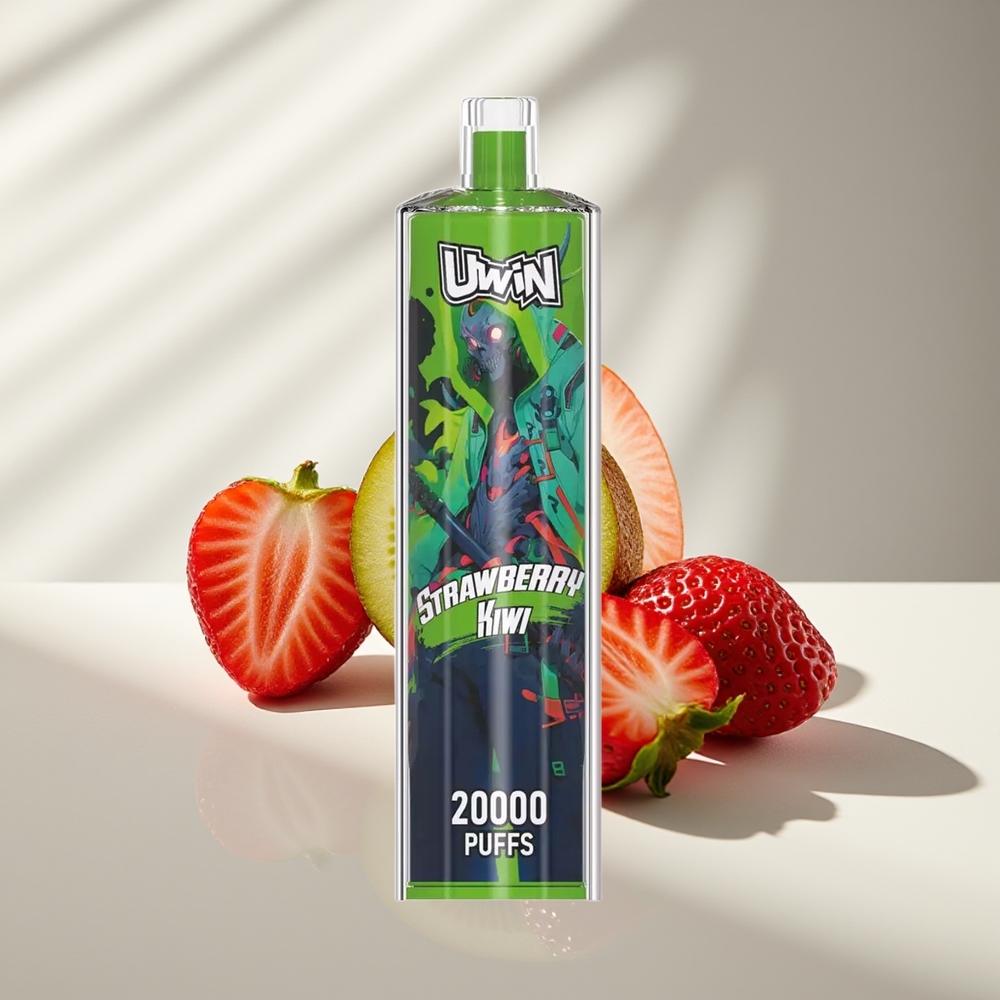 Uwin Shisha Hookah Crystal 20000 Puffs Клубничный Киви 22мл Mesh Coil