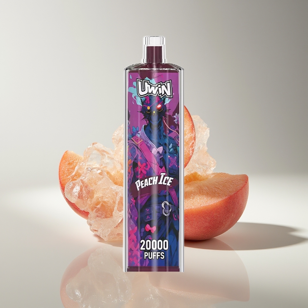 Uwin Shisha Hookah Crystal 20000 Puffs Персиковый Лёд 22мл Mesh