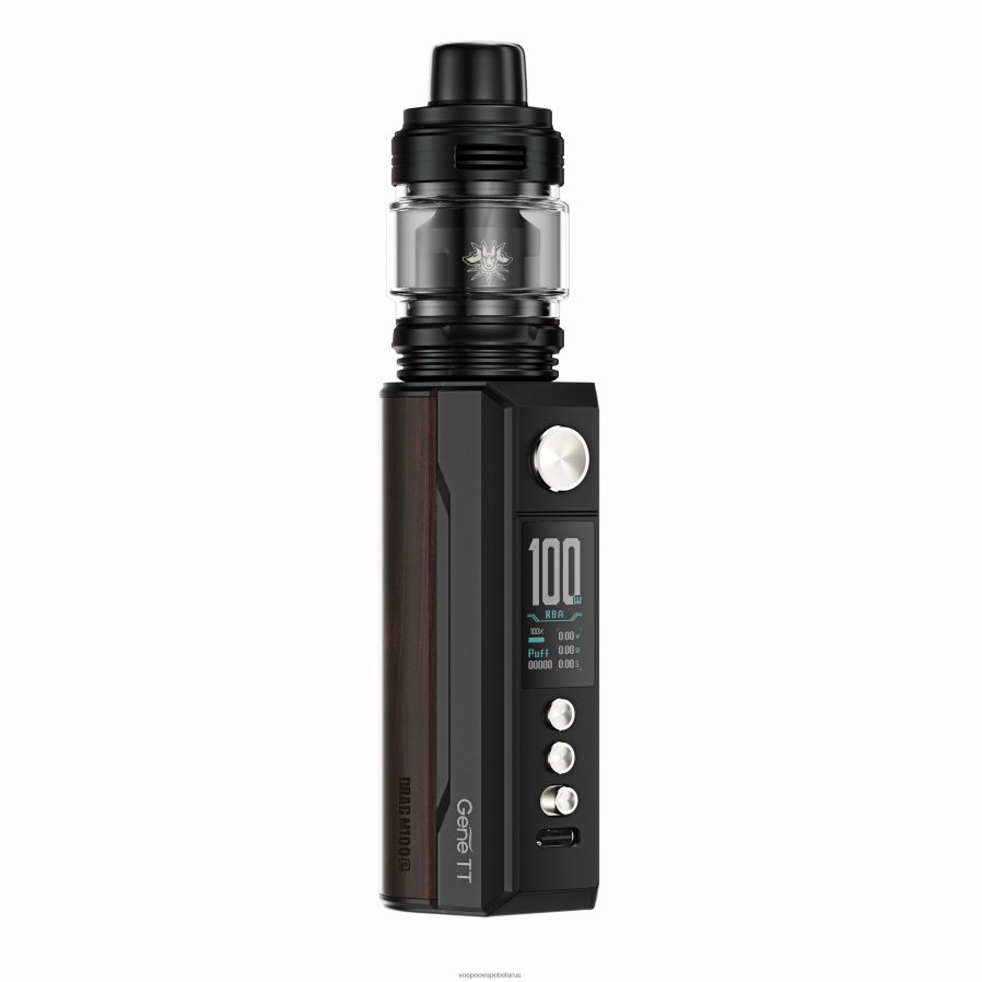 VOOPOO DRAG M100S мод-устройство 8060N8274 VOOPOO вейп черный и темное дерево