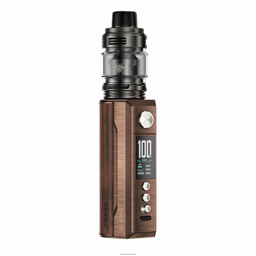 VOOPOO DRAG M100S мод-устройство 8060N8275 VOOPOO вейп отзывы старинная латунь и падаук