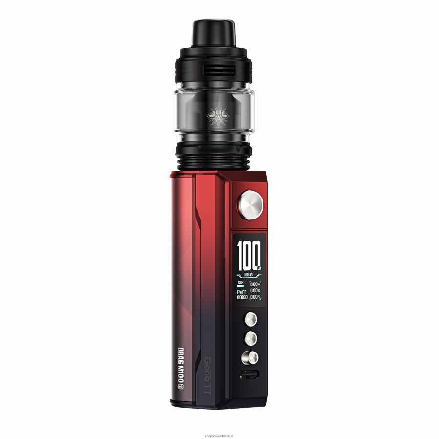 VOOPOO DRAG M100S мод-устройство 8060N8276 вейп VOOPOO vthru pro красный и черный