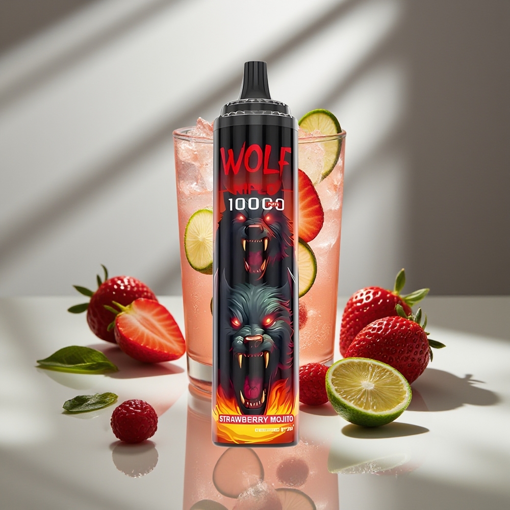 JNR Wolf Niplo 10000 Клубничный Мохито 20мл 1.0 Ом